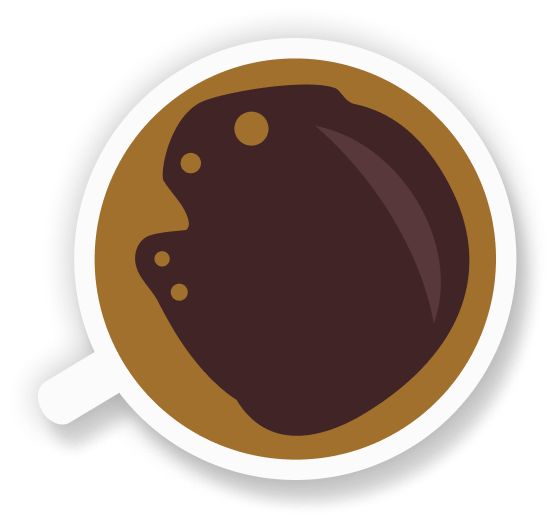 Kaffekop – dekorativ illustration