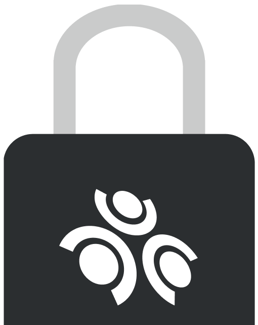 Hængelås med SkoleIT-logoet